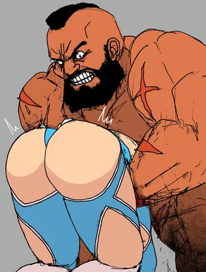 [Sanman-Drill] Zangief VS. Rainbow Mika (Street Fighter)