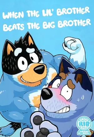 (Kansai Kemoket 9) [Untendou (Kajimaru)] When the lil' brother beats the big brother (Bluey) [English]